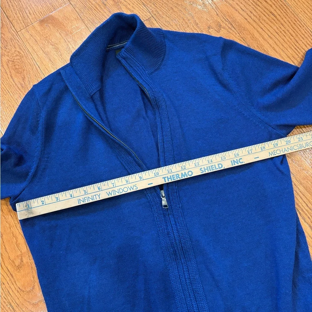 Banana Republic Merino Wool Blend Zip Up Sweater – Men’s Medium w/ Elbow Patches
